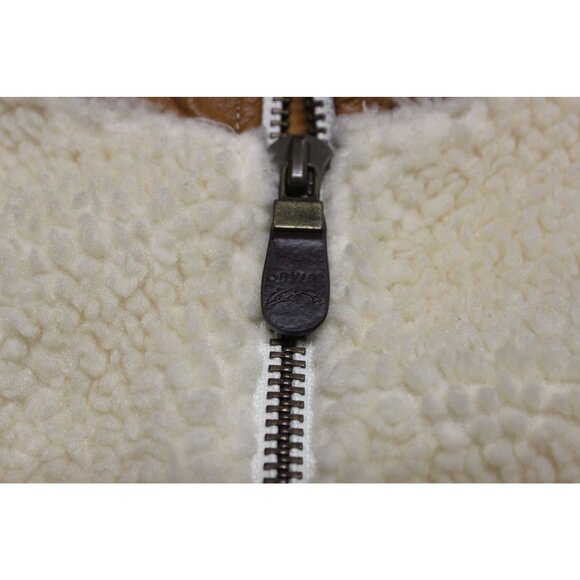 Orvis Stowe Sherpa Jacket Men’s Size Medium Faux Shearling Fleece Zip Front‎ - Picture 12 of 15